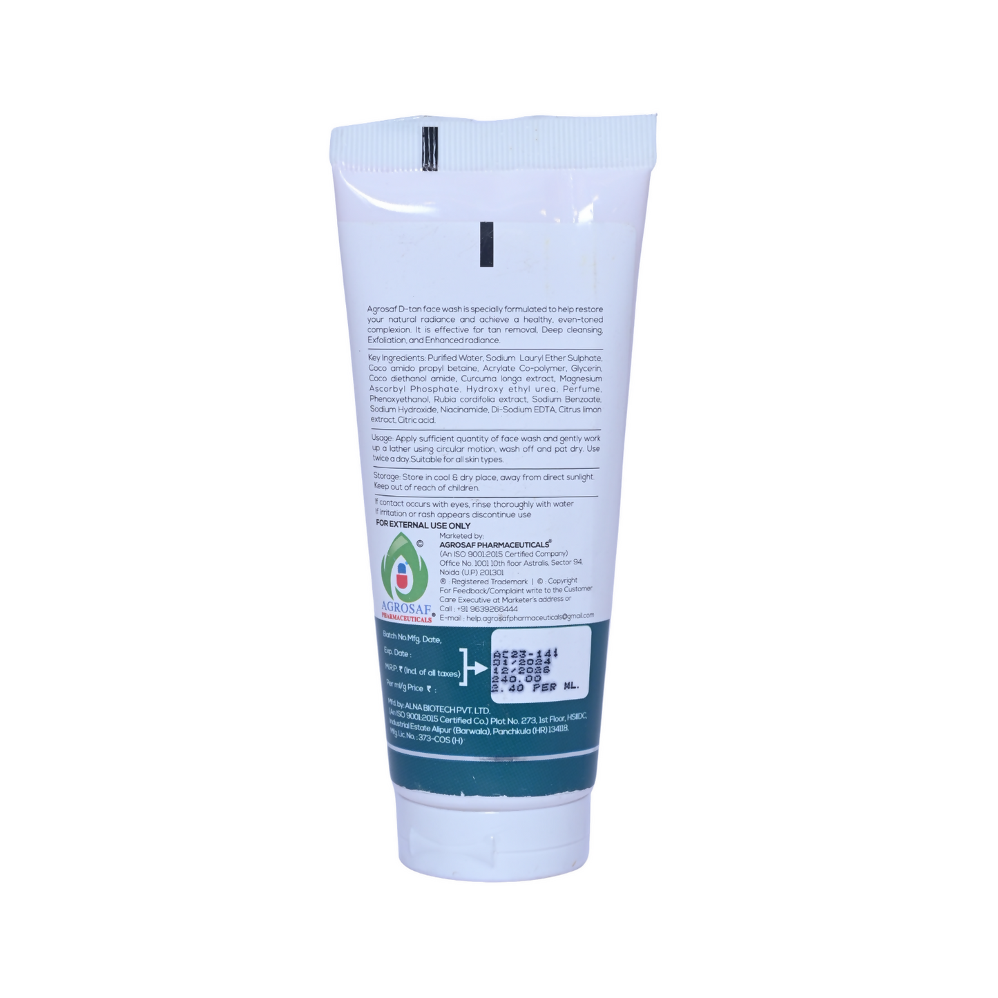 Agrosaf D-Tan Face Wash