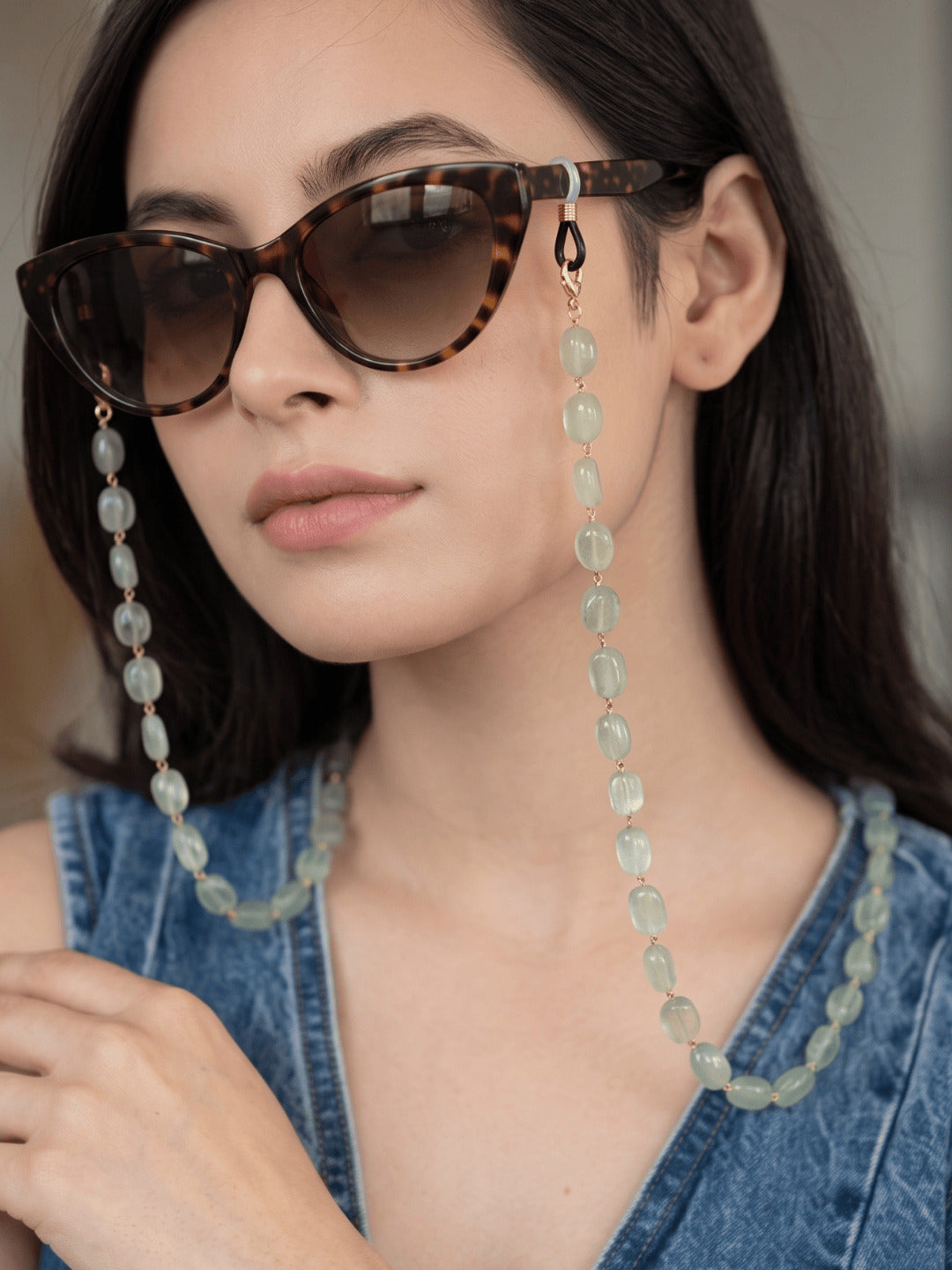 Olive Muse Beaded Shade Sling