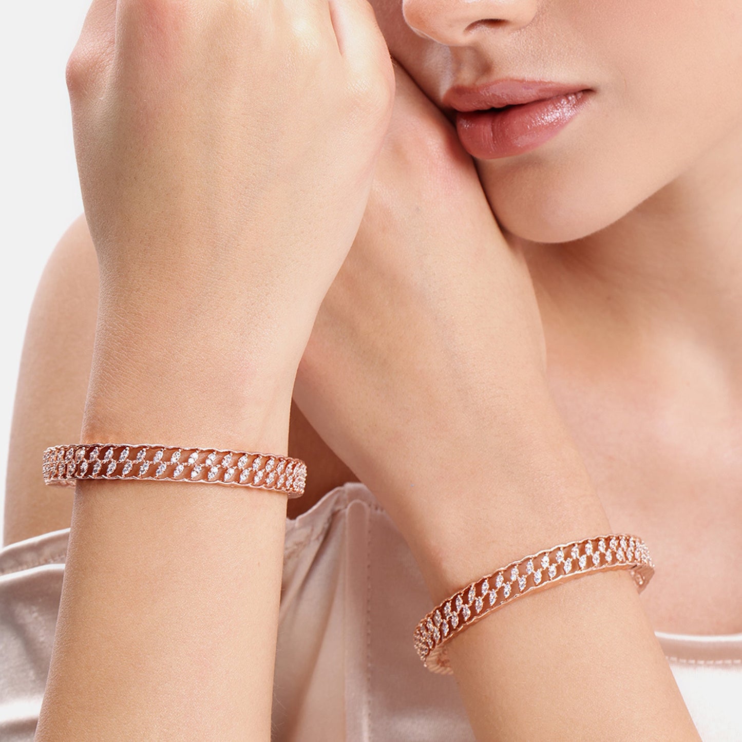 Halo Blossom Bangles Size-2.6