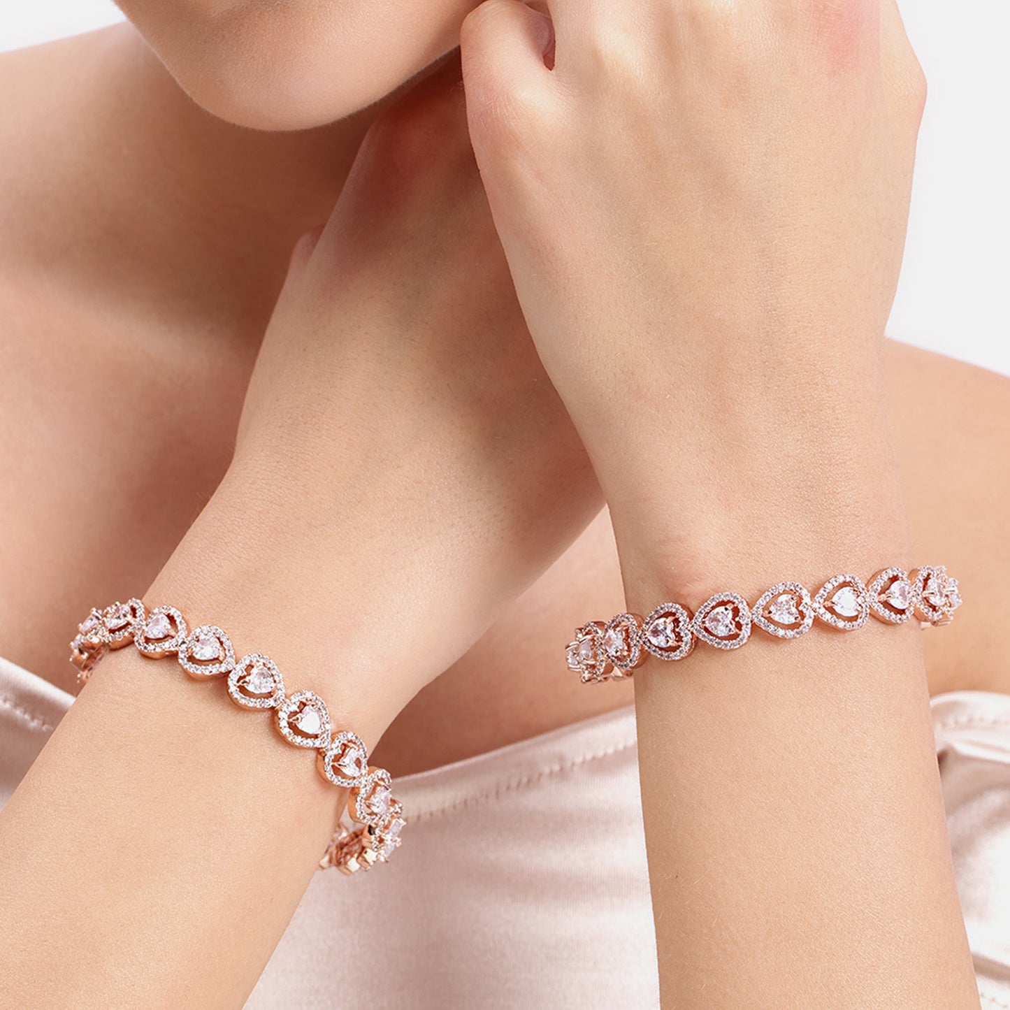 Sparkle Flora Bangles Size-2.6