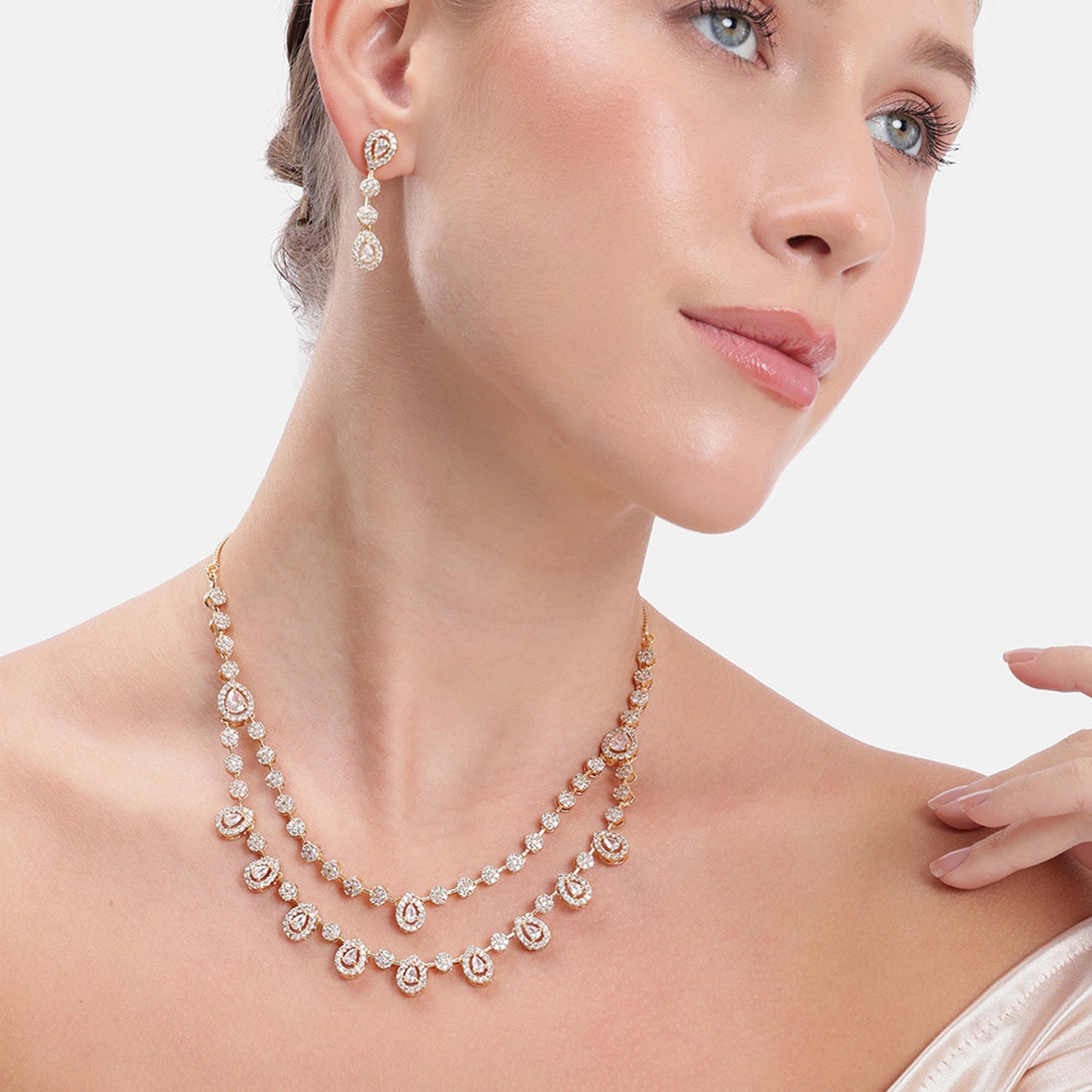 Lumina Flower Necklace Set