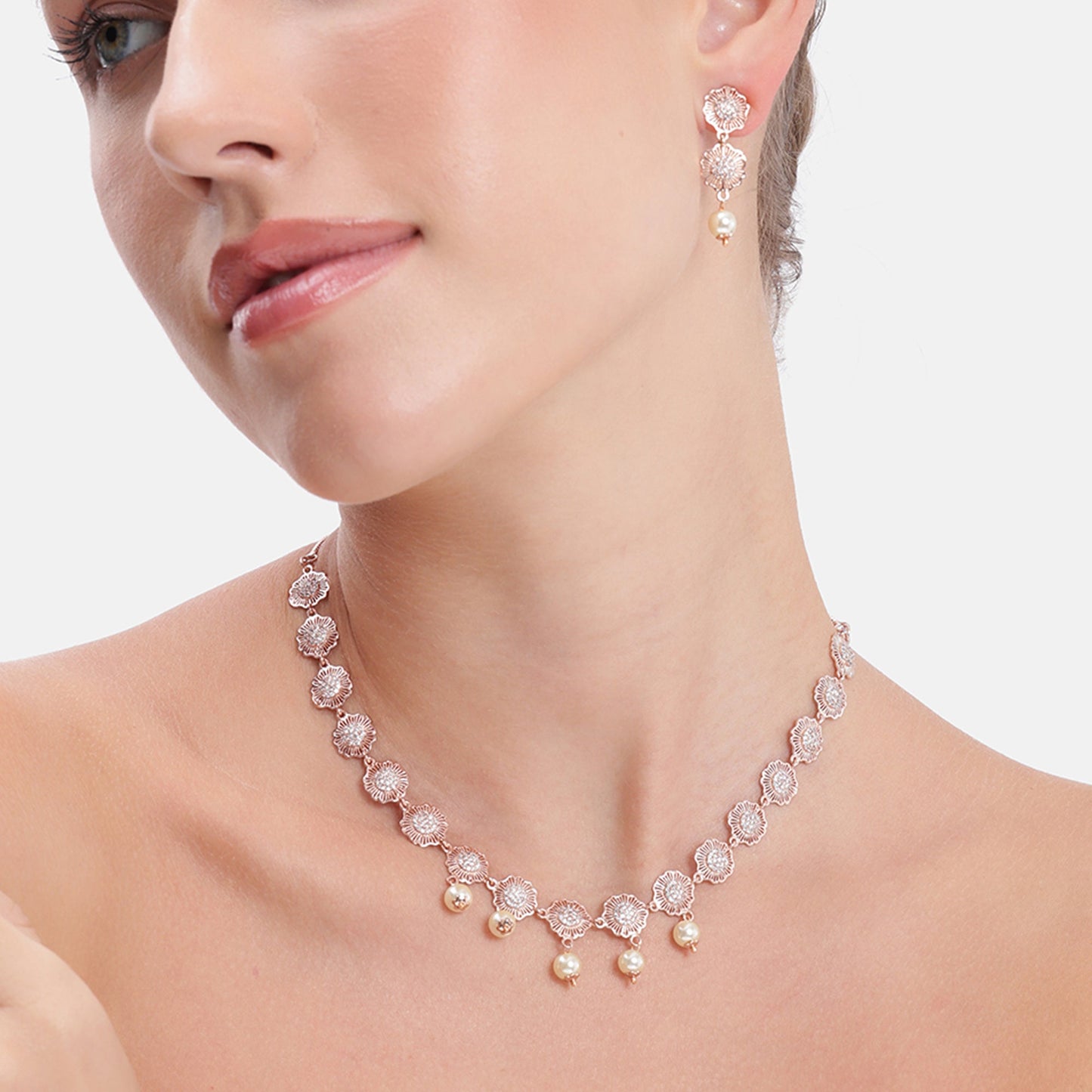 Lumina Floral Necklace Set