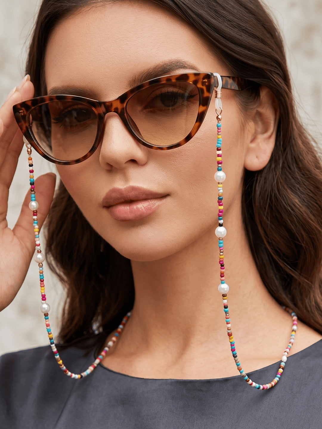 Pearl Mosaic Beaded Shade Sling