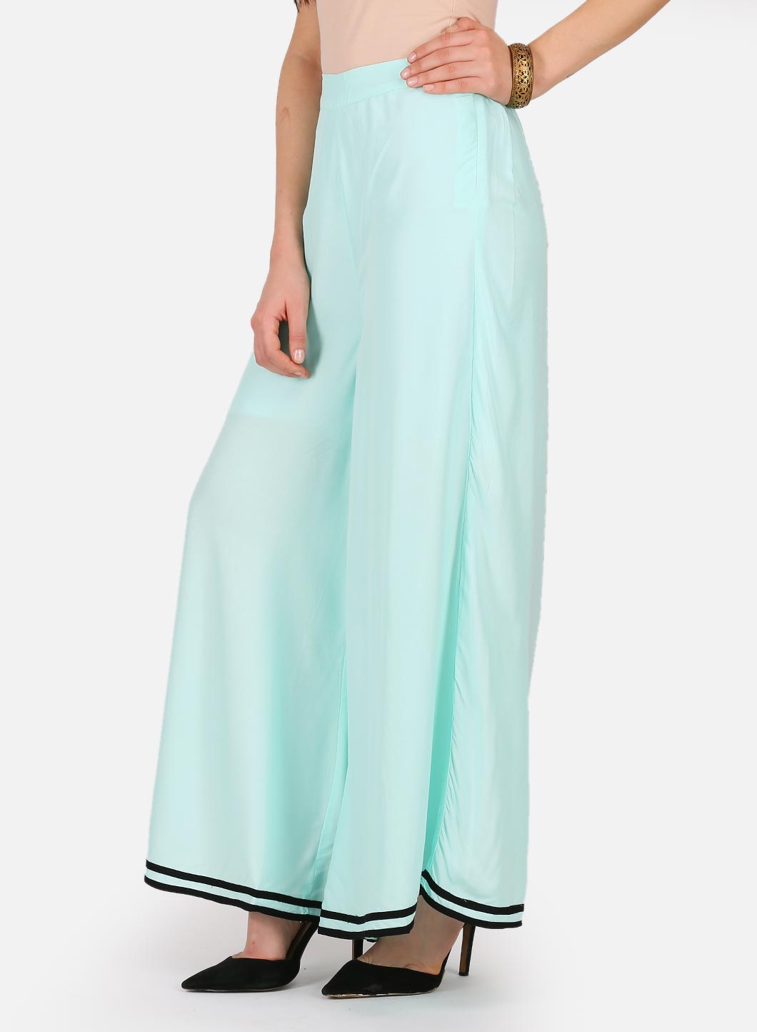 W for Woman Blue Flared Culottes