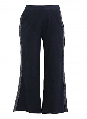 W for Woman Blue Solid Palazzos