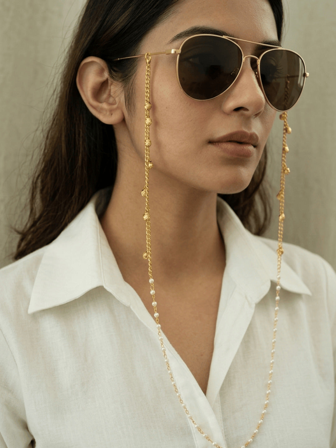 Noor Ghungroo Pearl Shade Sling