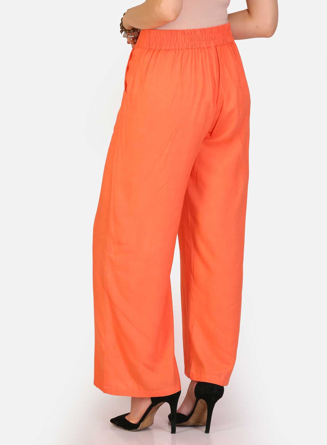 W for Woman Peach Pleated Pants