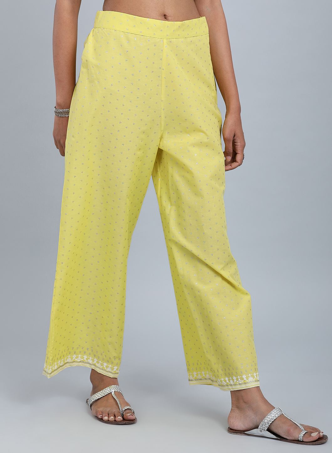 W for Woman Yellow Flared Culottes
