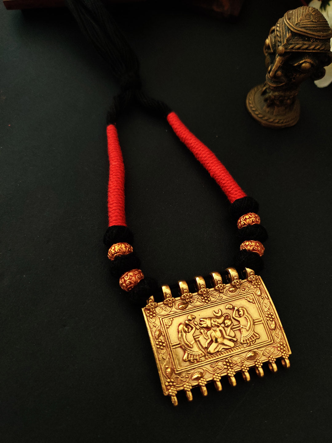 Women Gold-Toned Red Gold Plated Necklace