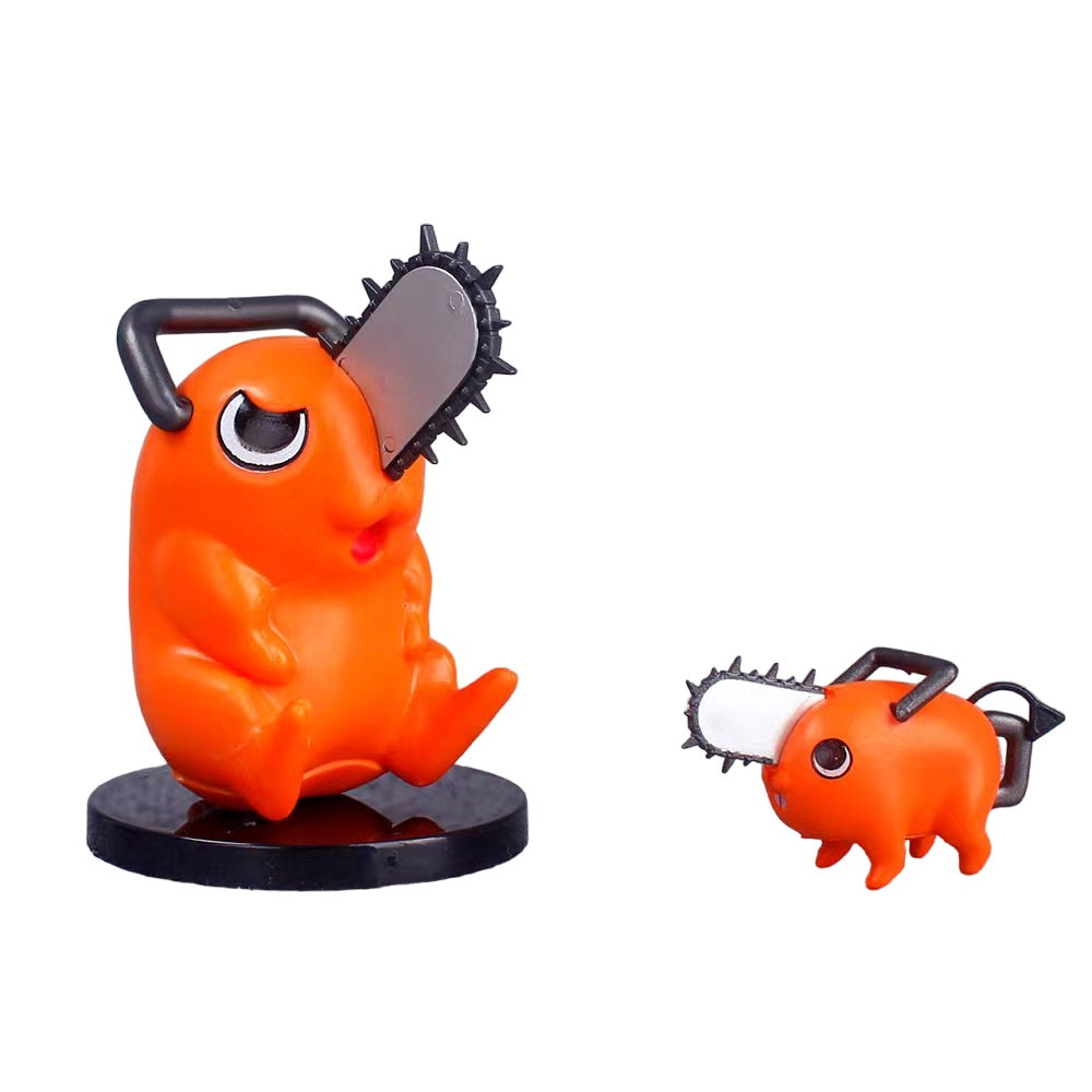 Chainsaw Man Pochita Set of 2 PVC Anime Figure | 8 Cm |