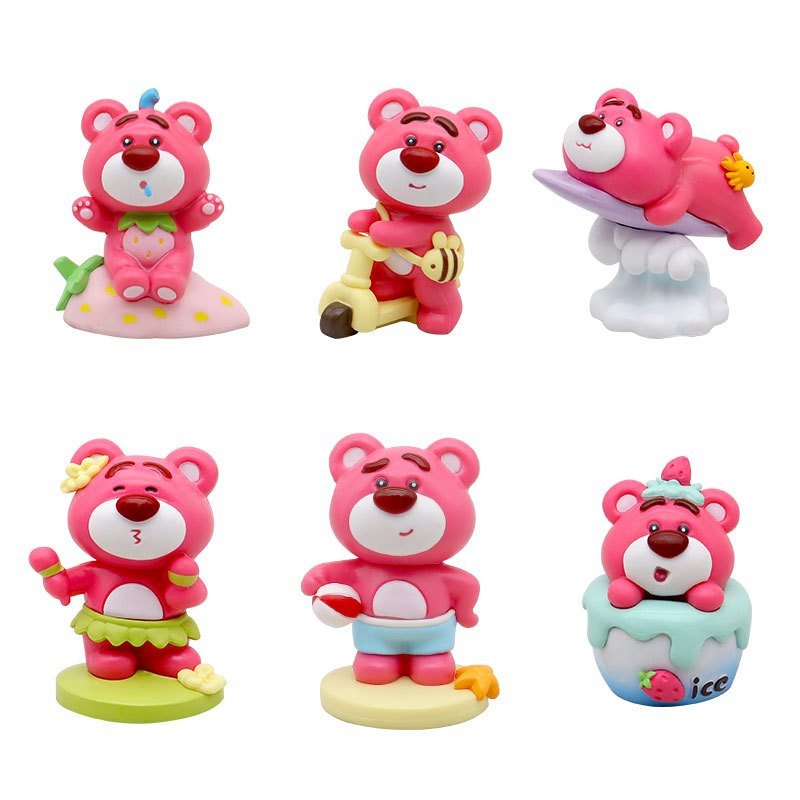 Lotso Bear set of 6 | 7 cm figures | Toy Story