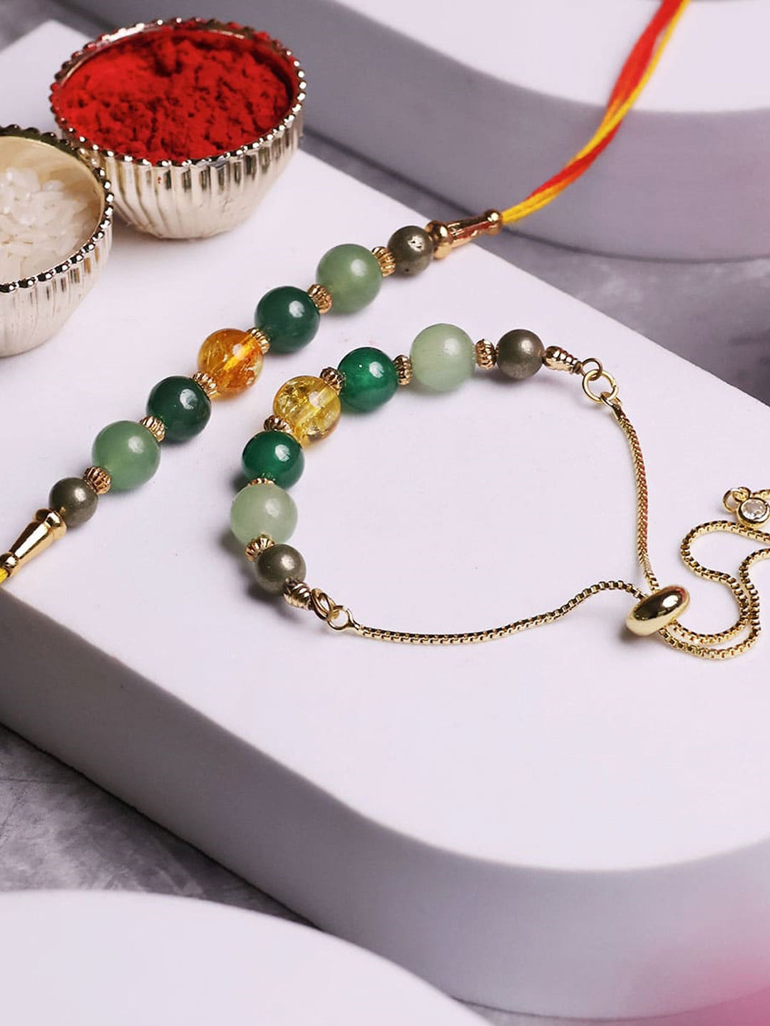 Money Magnet Beads Rakhi