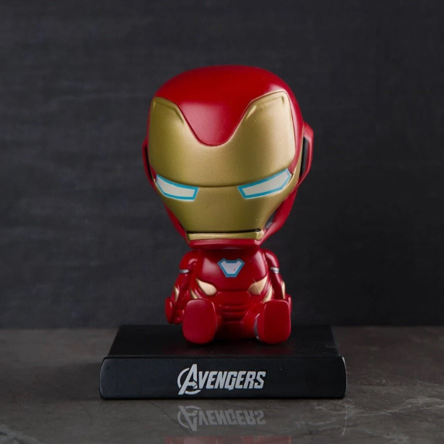 Marval Ironman Bobblehead With Mobile Holder For Cars | 13.5 CM |