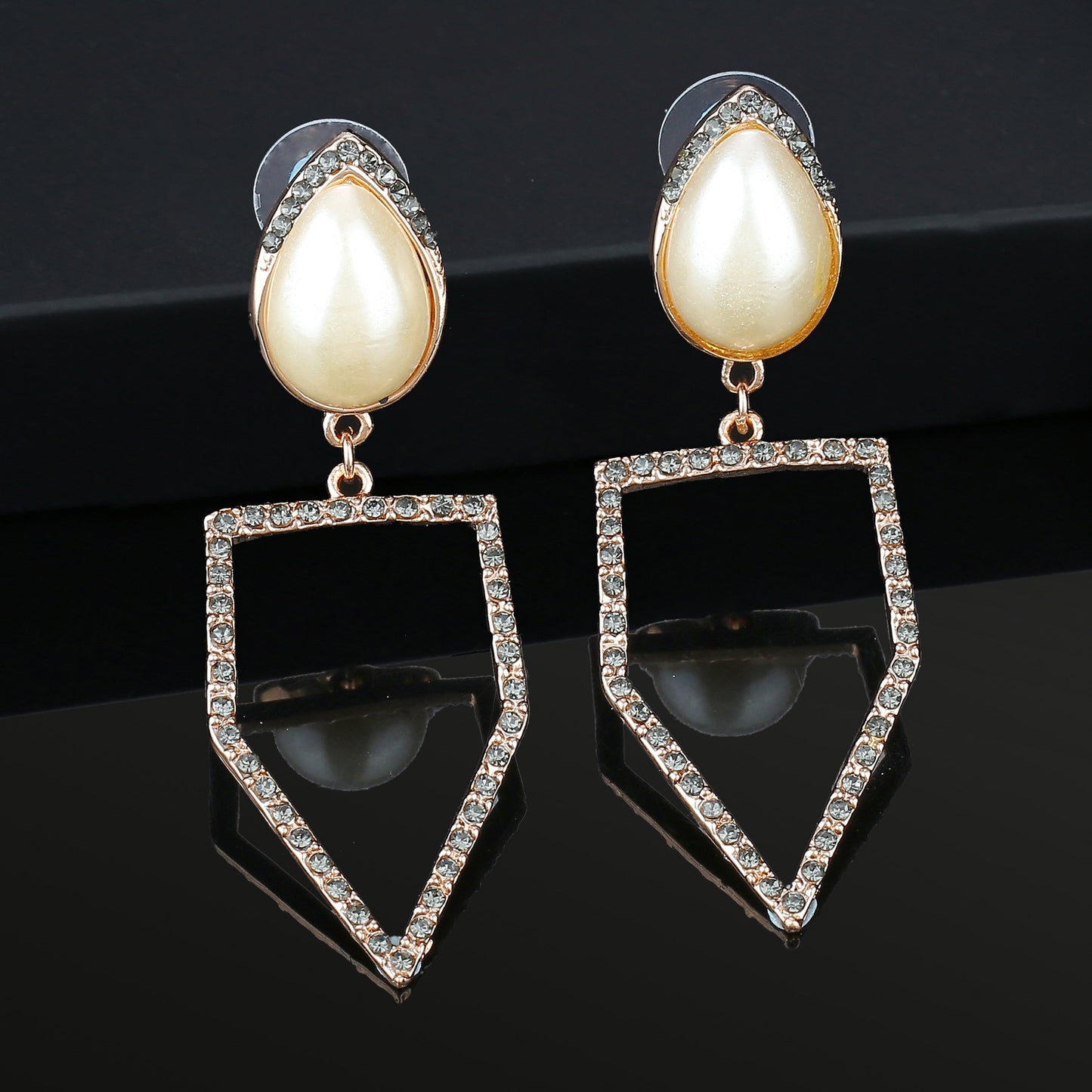 Rose Gold Peak Earrings