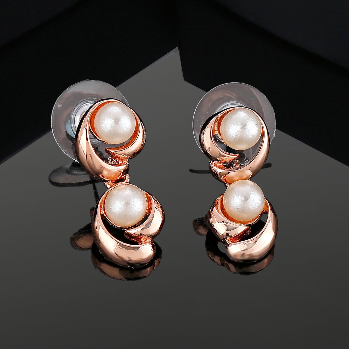 Pearl Studded Drop Earrings