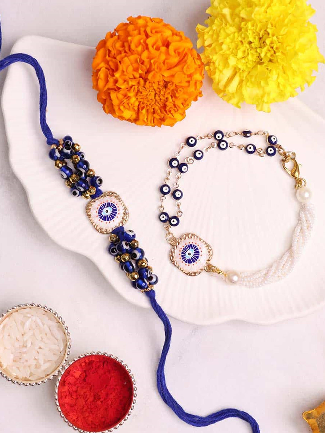 Evil Eye with Hematite Rakhi