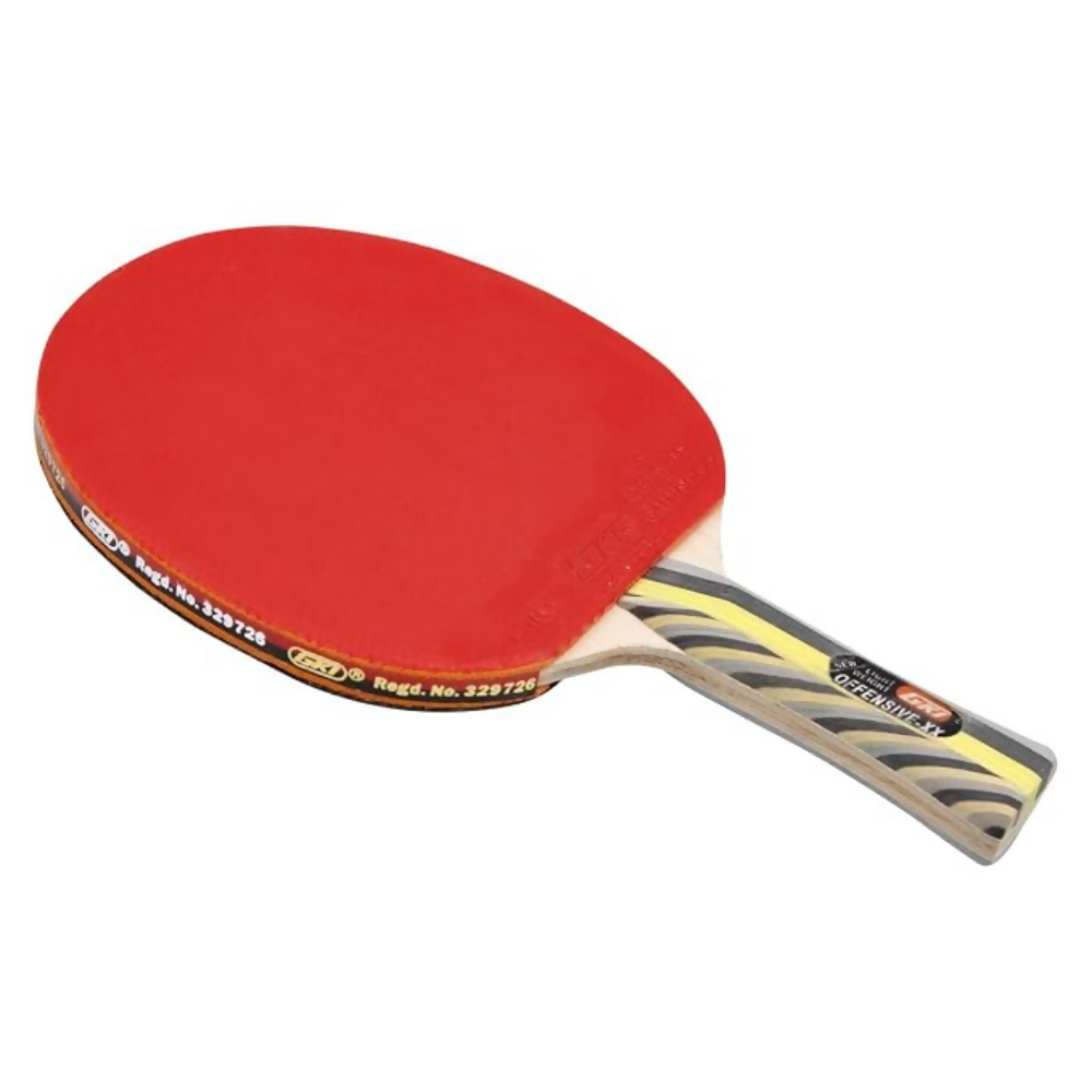 GKI Offensive XX New Computerised Printed Cover Wooden Table Tennis Racquet