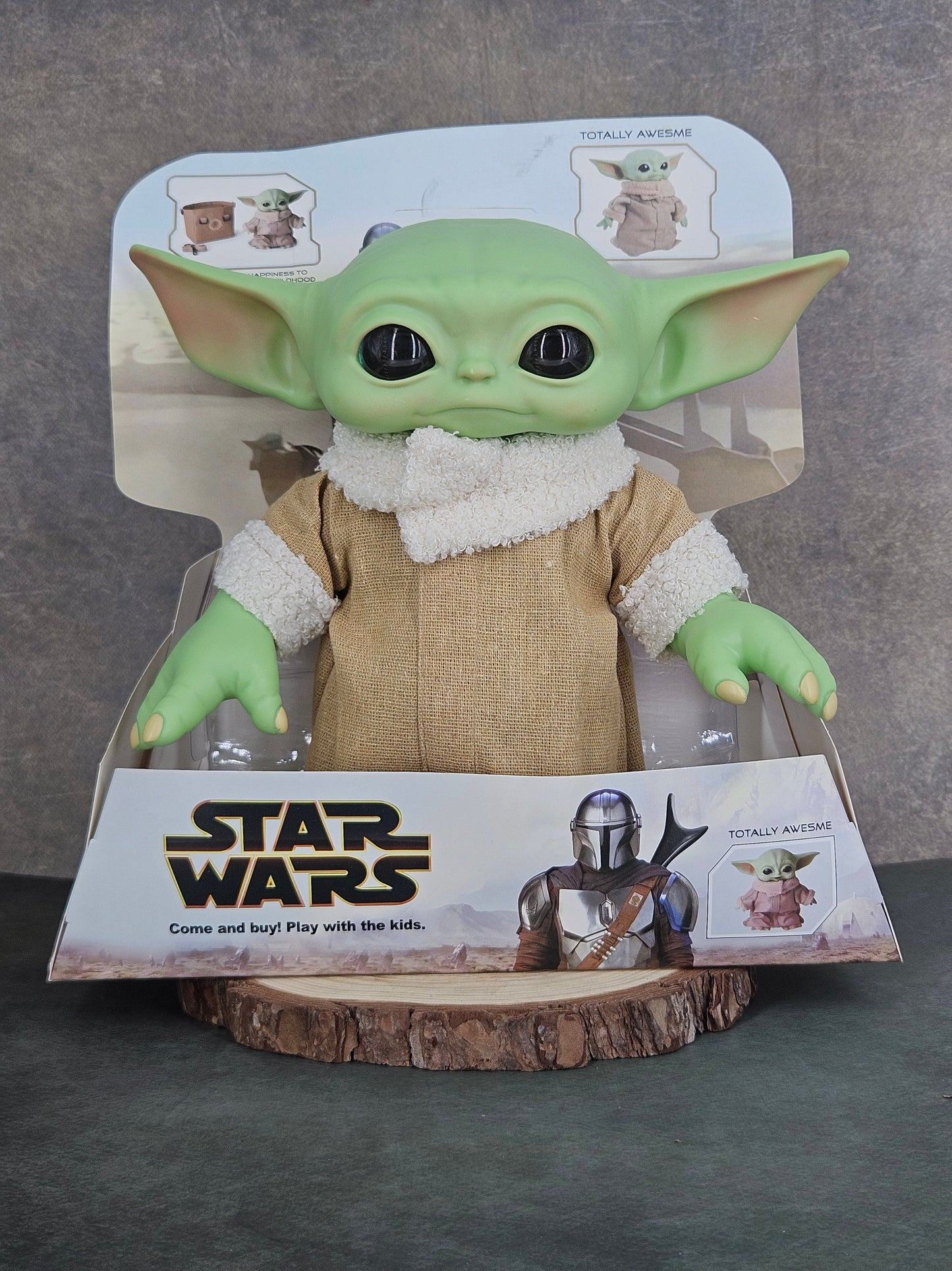 The Mandalorian | Star Wars | Baby Yoda Grogu Model B The Child Toy Figure | 28 Cms