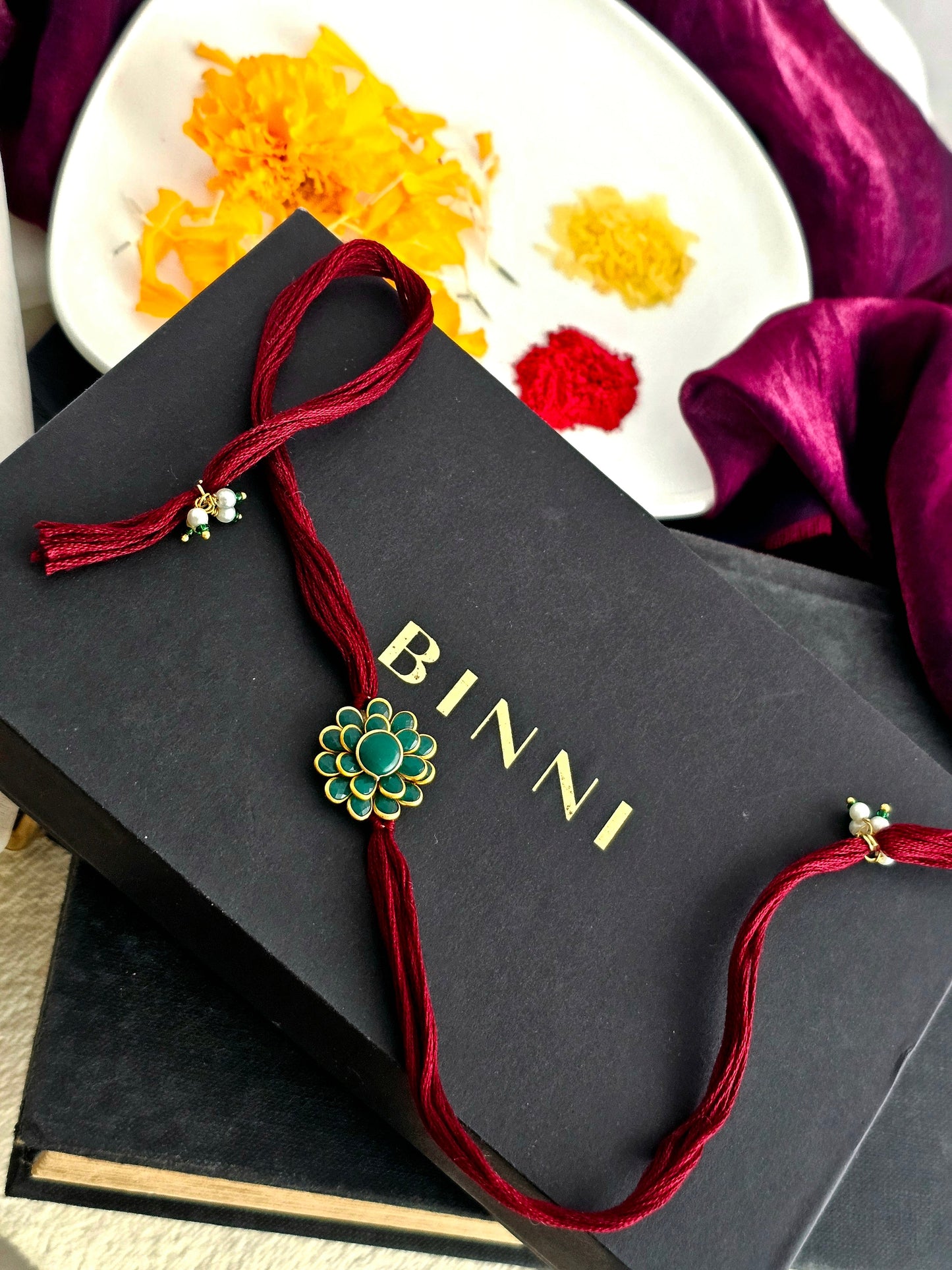 Green Blossom Rakhi