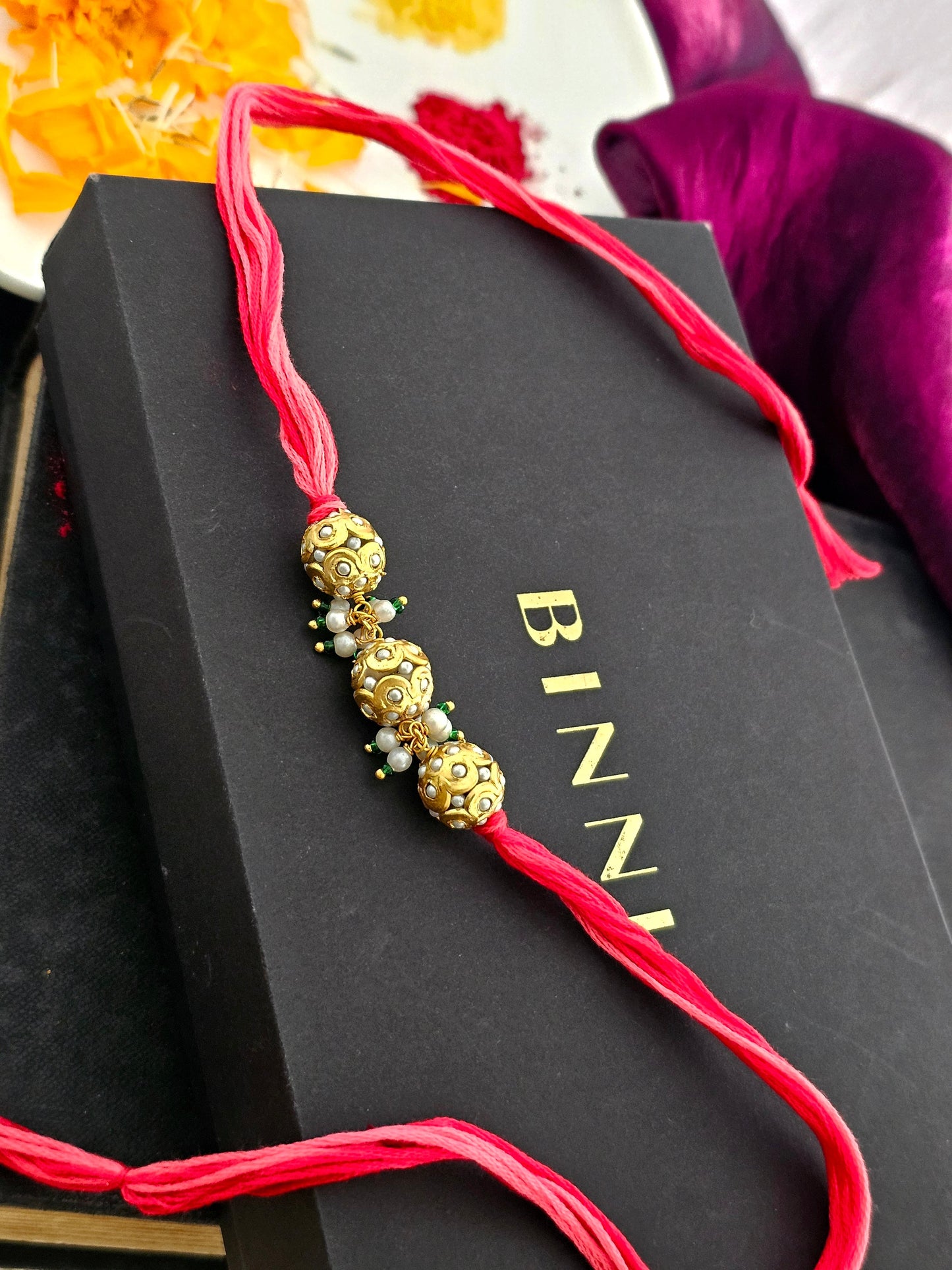 Golden Grace Rakhi