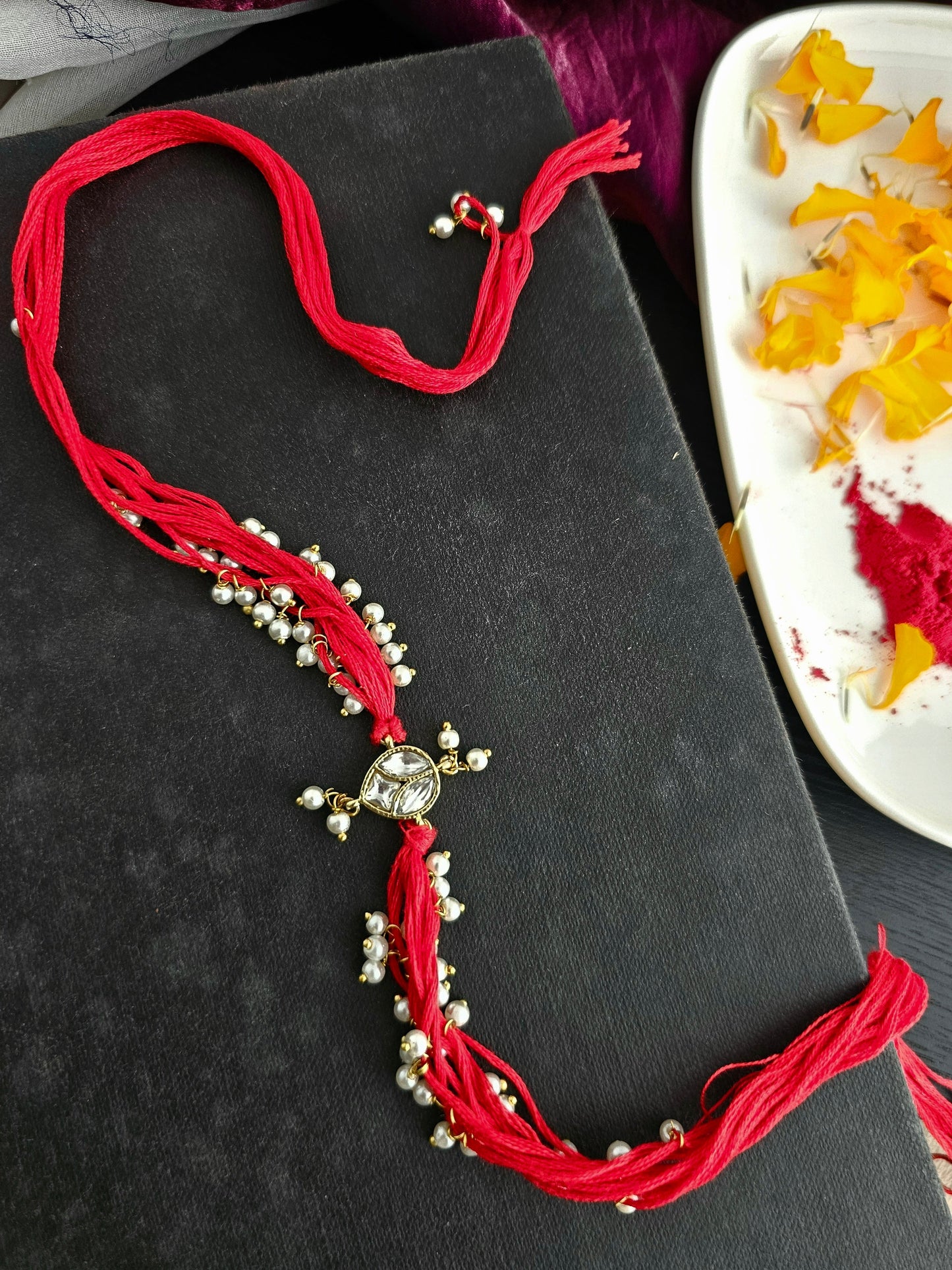 Silver Pearl Rakhi