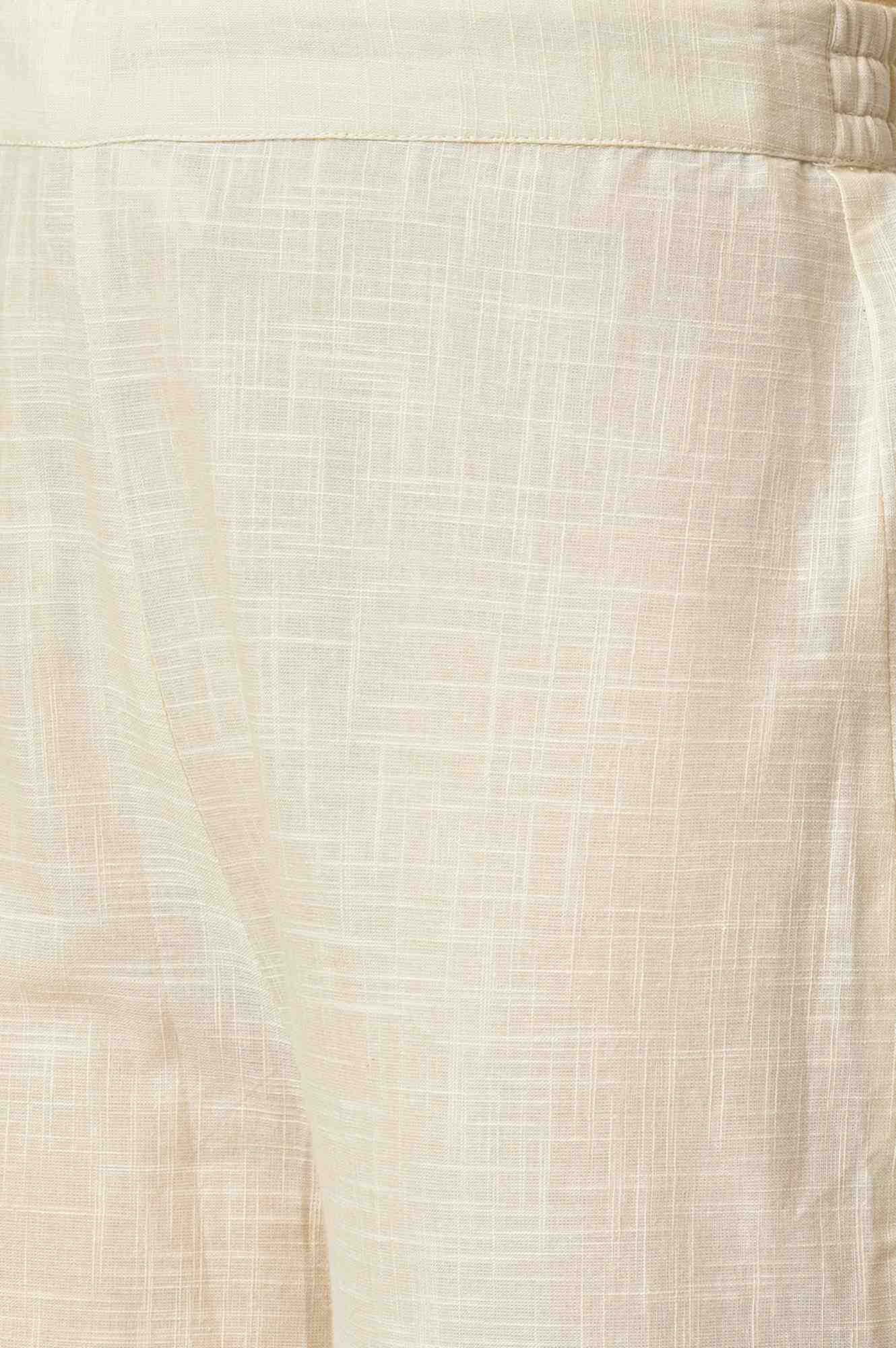 W for Woman Yellow Embroidered and Printed Shirt kurta