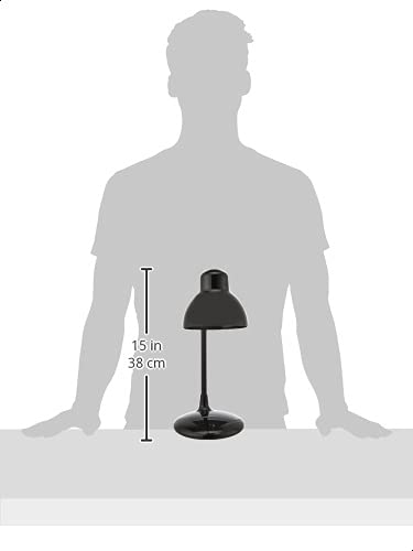 LED Table Lamp with Dimming Feature, Black Plastic, 9W, 3 Color Modes