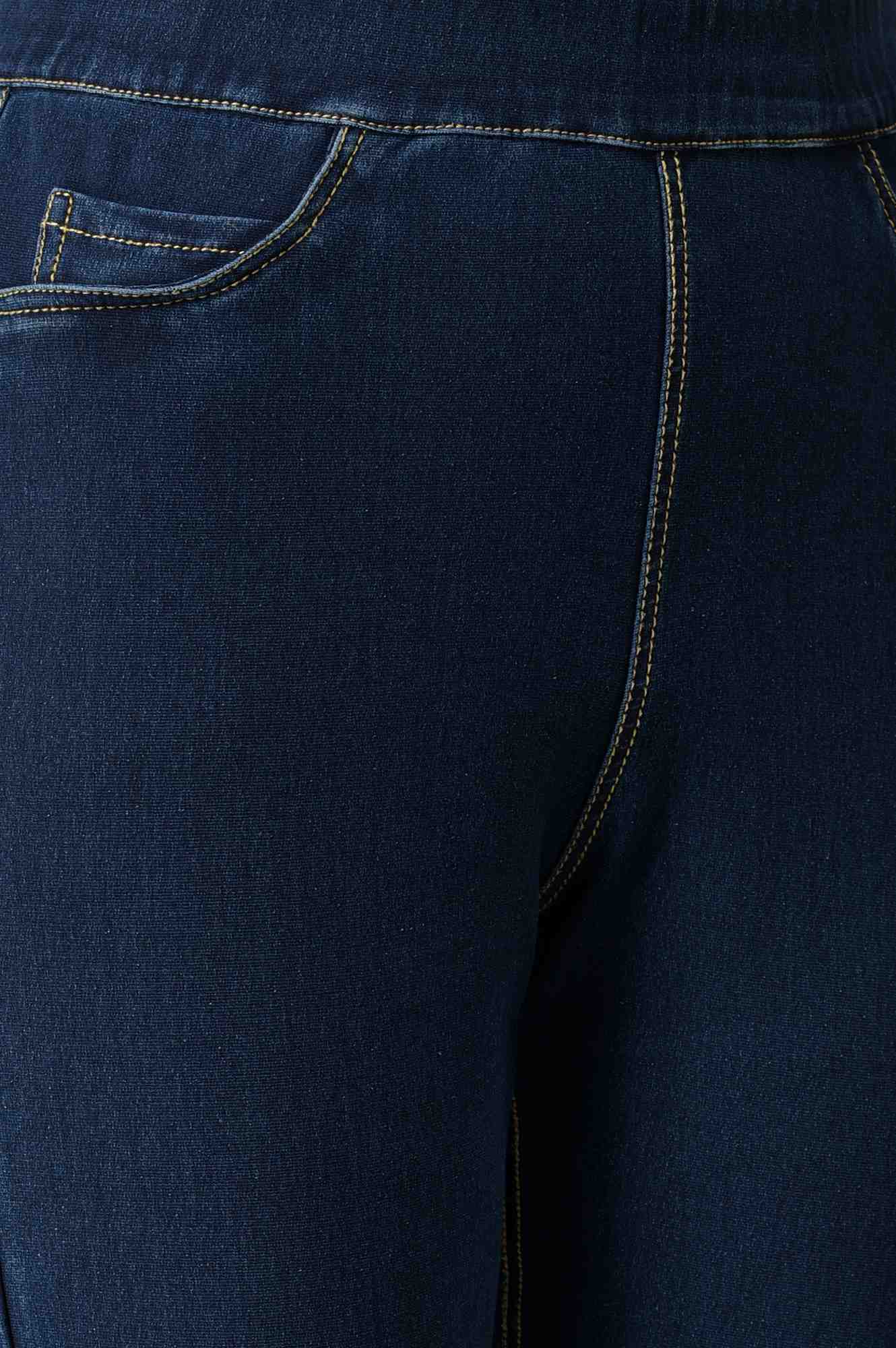 W for Woman Navy Blue Denim Jeggings