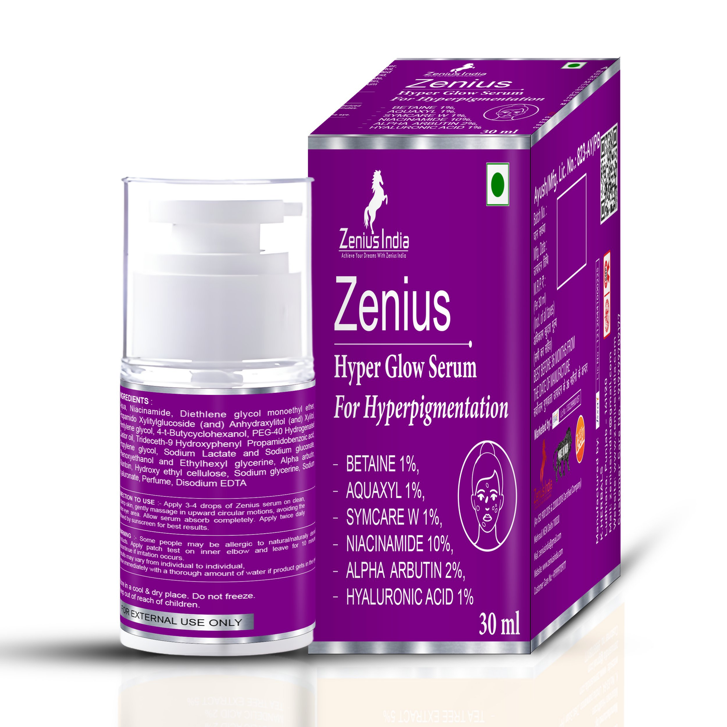 Zenius Hyper Glow serum for Hyperpigmentation