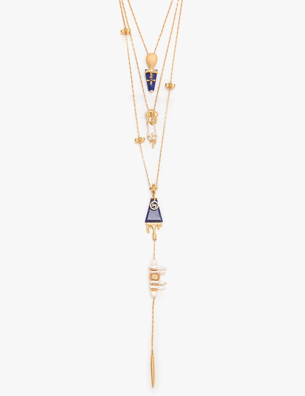 The Lazuli Sculpt Layered Necklace