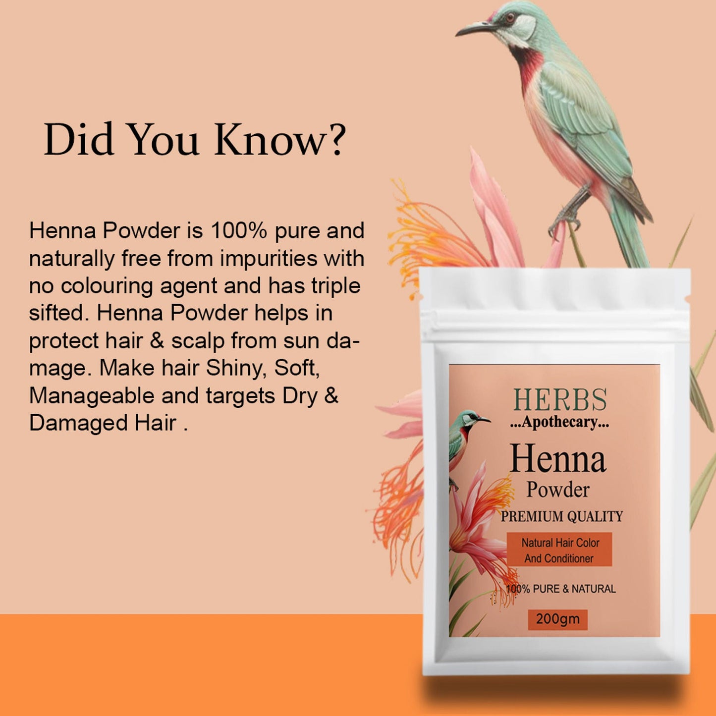 Zenvista Herbs Apothecary Henna Powder For Natural Hair Color & Conditioner