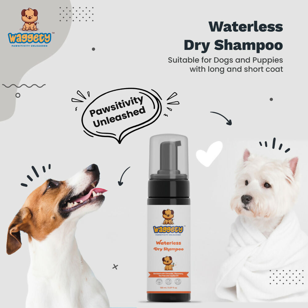 Waggety Waterless Dry Shampoo for Dogs