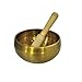 Singing Bowl Hammered Brass Gold 4 Inch x 4 Inch x 2 Inch