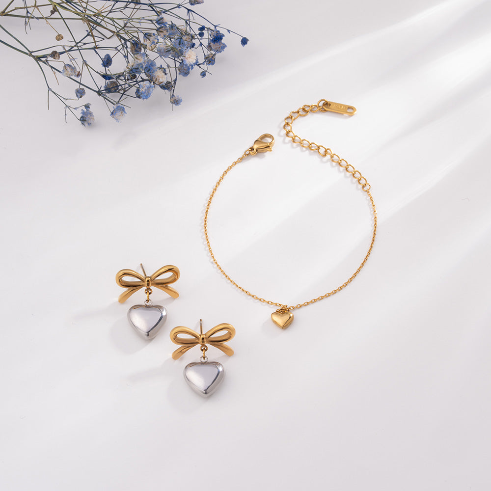 Bowed Heart Love Signature Set