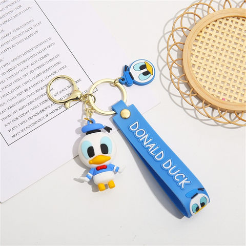 Donald Duck Silicone Keychain | 3D Lanyard Keychain | Premium | Disni |