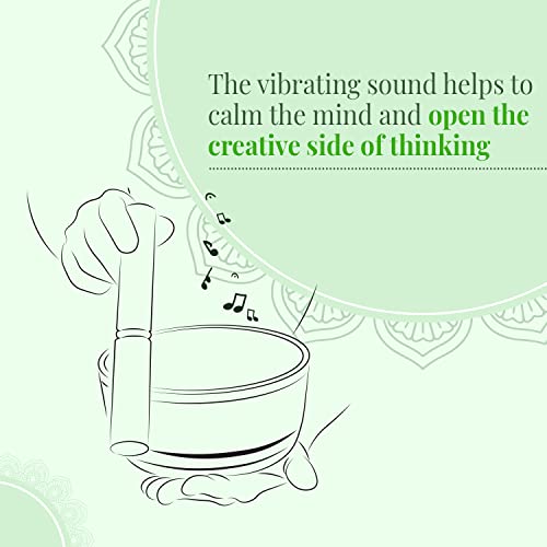 Tibetan Singing Bowl 3.5" Handcrafted with Mantra Design for Meditation and Stress Relief