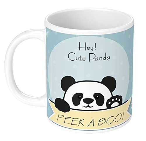 Ceramic Printed Cartoon Coffee Mug for Kids - 350ml Capacity, Gloss Finish