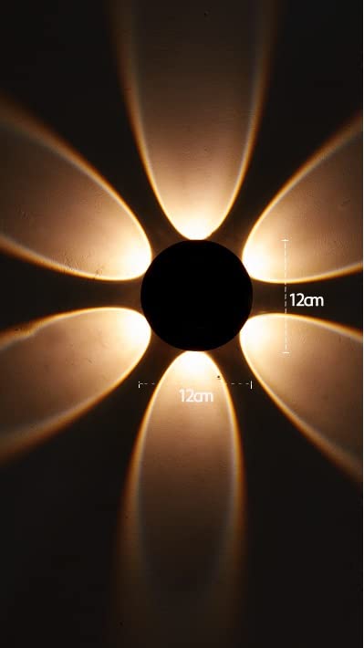 LED Wall Light - Modern Waterproof Design - Black Aluminium - 12 Watts - 600-720 Lumens