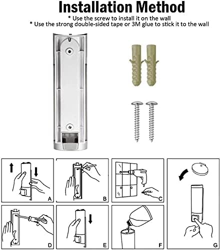 Wall Mounted Liquid Soap Dispenser - Modern Gold Finish - 400ml Capacity