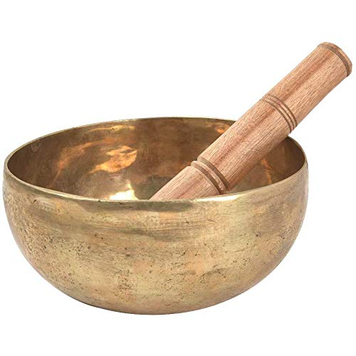 Tibetan Singing Bowl Set - Handcrafted Meditation Sound Bowl - 15 cm Diameter - 700 Grams