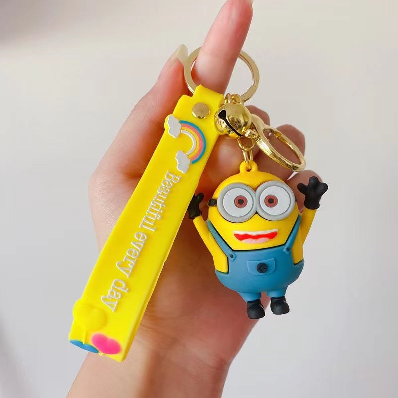 Minion BOB Keychain | Silicone Lanyard Keychain | Premium | Descpicable Me Movie |