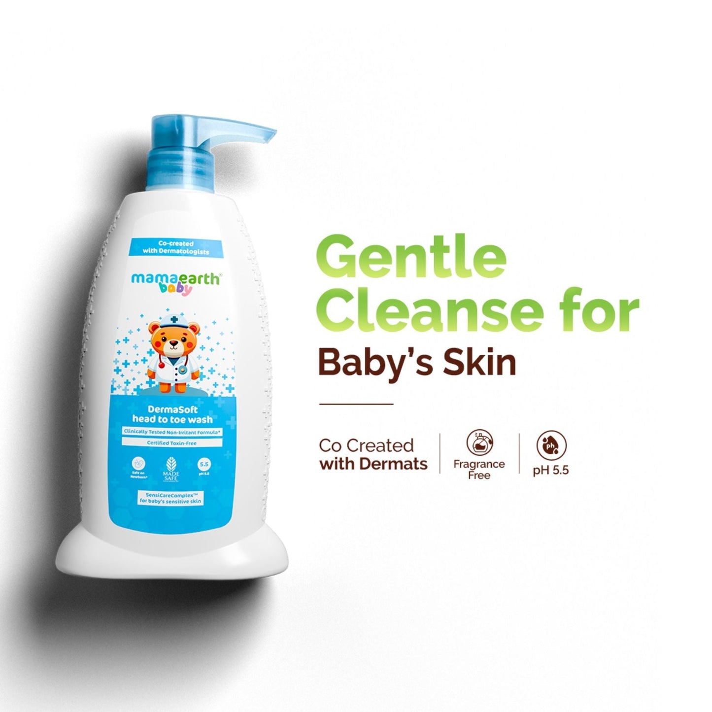 Mamaearth Baby Dermasoft Head To Toe Wash