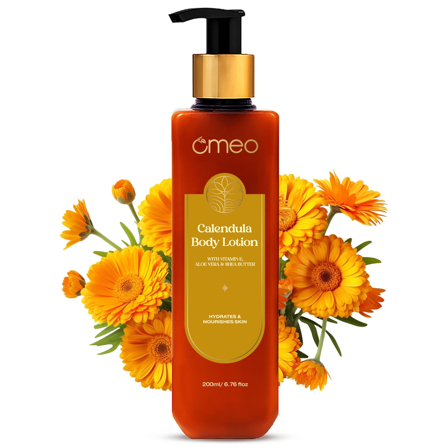 Omeo Calendula Body Lotion with Vitamin E, Aloe Vera & Shea Butter