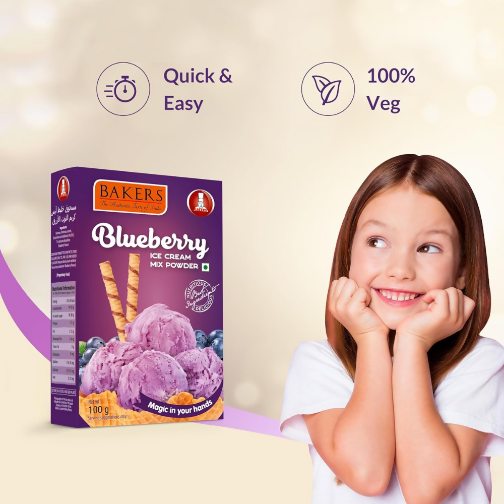 BAKERS Blueberry Ice Cream Powder