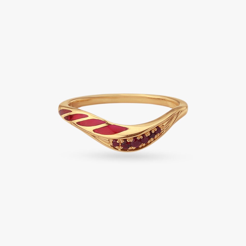 Stepping Stackable Diamond Ring in 18K Yellow Gold, 0.065 ct