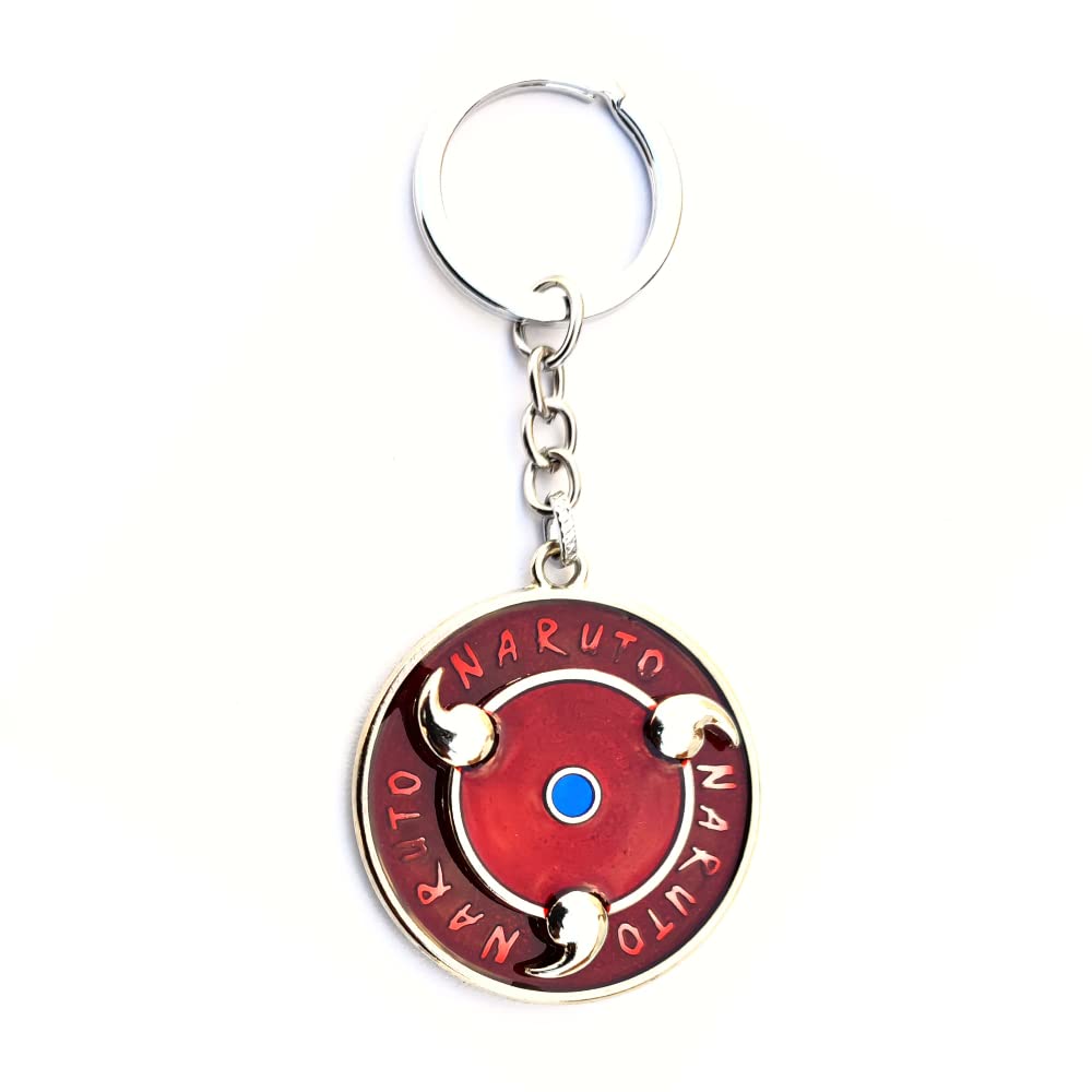 Naruto Sharingan Spinning Keychain Model A | Metal Keychain | Anime Keychain |