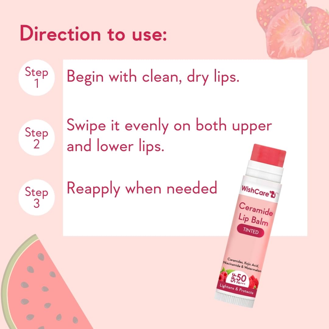 Tinted Lip Balm SPF 50 PA+++ with Kojic Acid & Niacinamide 5g