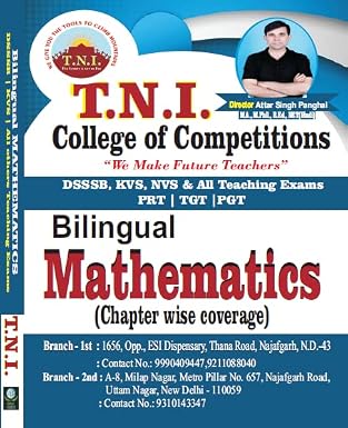 Bilingual Mathematics (Chapter wise Coverage)- DSSSB,KVS,NVS & All Teaching Exams, PRT/TGT/PGT Paperback 1 January 2022