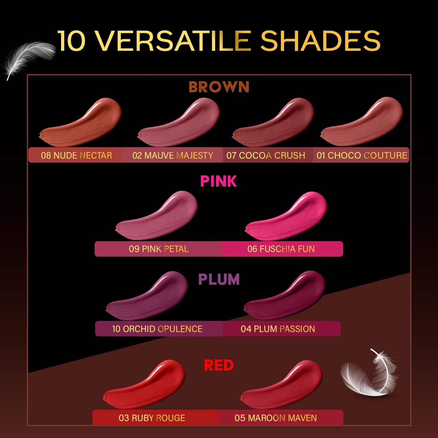 Matte Liquid Lipstick Cocoa Crush 07, 3.8ml | Long Lasting
