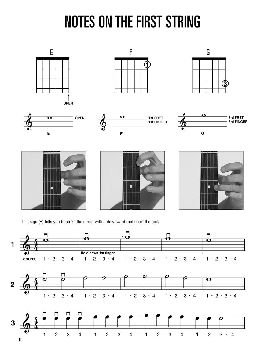 Hal Leonard Guitar Method Book 1: Book Only | Beginner Acoustic and Electric Guitar Instruction | Step-by-Step Guitar Lesson Book with Chords and Exercises | Essential for Self-Teaching and Classes
